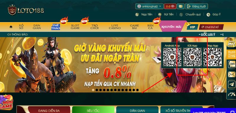 Tải app nhà cái Loto188 cho thiết bị có hệ điều hành iOS