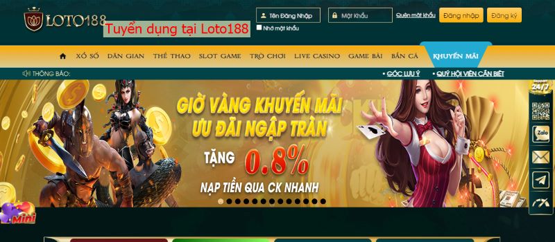 Vị trí tuyển dụng content SEO tại Loto188